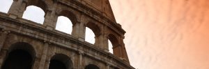 Roman Colosseum concrete structure