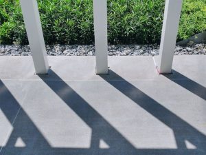 concrete patio closeup